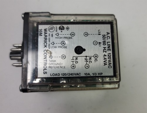 Warrick Controls 16M Control Relay , 8-Pin, 120VAC