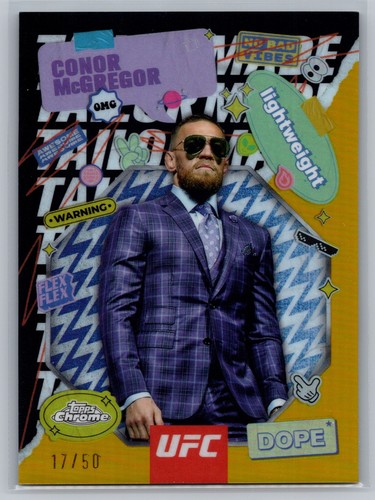 Conor McGregor [Gold Refractor] #TRM-10 2025 Topps Chrome UFC Tailor Made card