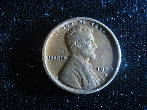 1909-SVDB Lincoln Cent . Key Date. Very  Fine Condition. FREE SHIPPING
