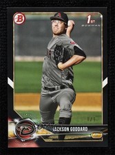 2018 Bowman Draft Black 1/1 Jackson Goddard #BD-147 k0w