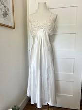 Vintage Intimo Amore Ivory Satin Lace Slip Dress
