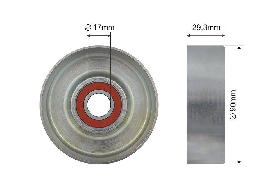 N.T.Y. RNK-HY-519.NTY Deflection/Guide Pulley, V-belt for HYUNDAI,KIA - Image 8