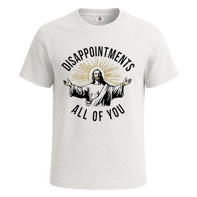 Disappointments All Of You Jesus Meme T-Shirt für Herren Neuheit Geschenk Top Tee