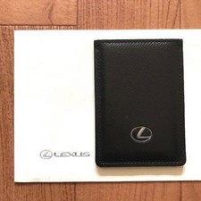 Lexus Smart Card Key Case Black Genuine Square Embossed Used