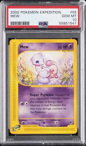 2002 POKEMON EXPEDITION #55 MEW PSA 10