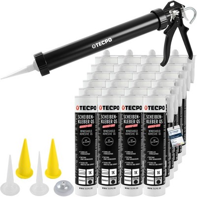 SCHEIBENKLEBER PRIMERLOS MS-POLYMER KLEBSTOFF AUTO 24x290mL + EINHAND-FETTPRESSE