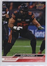 2024 Upper Deck CFL Exclusives 46/100 Sukh Chungh #49 1u6