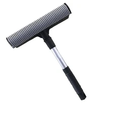 outside Window Cleaner Tool Rubber Glass Wiper Double-sided Cleaning Squeegee
