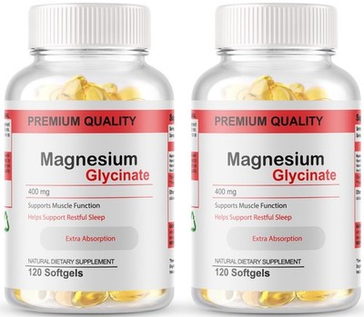 Magnesium Glycinate 400mg  240 Capsules For Sleep, Stress Relief Support Bone