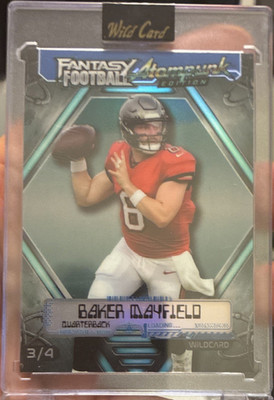 Wild Card Fantasy Football Atomichunk Baker Mayfield FAPBL3-BM Serial #3/4