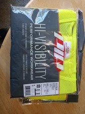 Reflective Safety Vest Hi-Visibility Utility Workwear ANSI Class 2 Men's M New