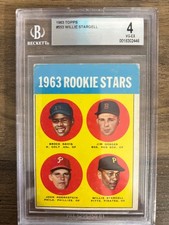 1963 Topps #553 Willie Stargell Rookie Card BGS 4 VG-EX. rookie card picture