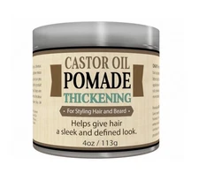 OKAY-MEN Castor Oil Beard and Hair Thickening Pomade Sculpt Hold & Define 4oz