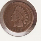 US Rare Old West 1900 Indian Head Penny Coin American Collection Shield Cent USA