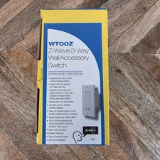 Linear Z-Wave Virtual 3-Way Wall Accessory Switch WT00Z-1