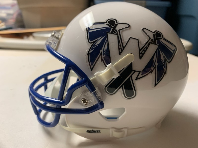IFL ARENA FOOTBALL CHEYENNE WARRIORS NEW MINI HELMET SCHUTT