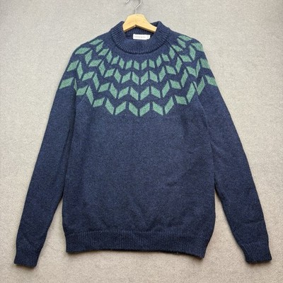 CELTIC & CO Pullover Small Strick Fairisle Nordic Icelandic Scandi Yoke Donegal
