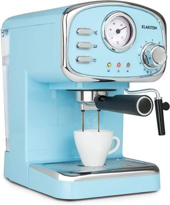 Brand New Klarstein Espressionata Gusto Retro Blue