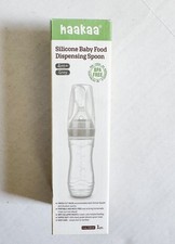 Haakaa Silicone Baby Food Dispensing Spoon Feeder 4oz - Infant Gray