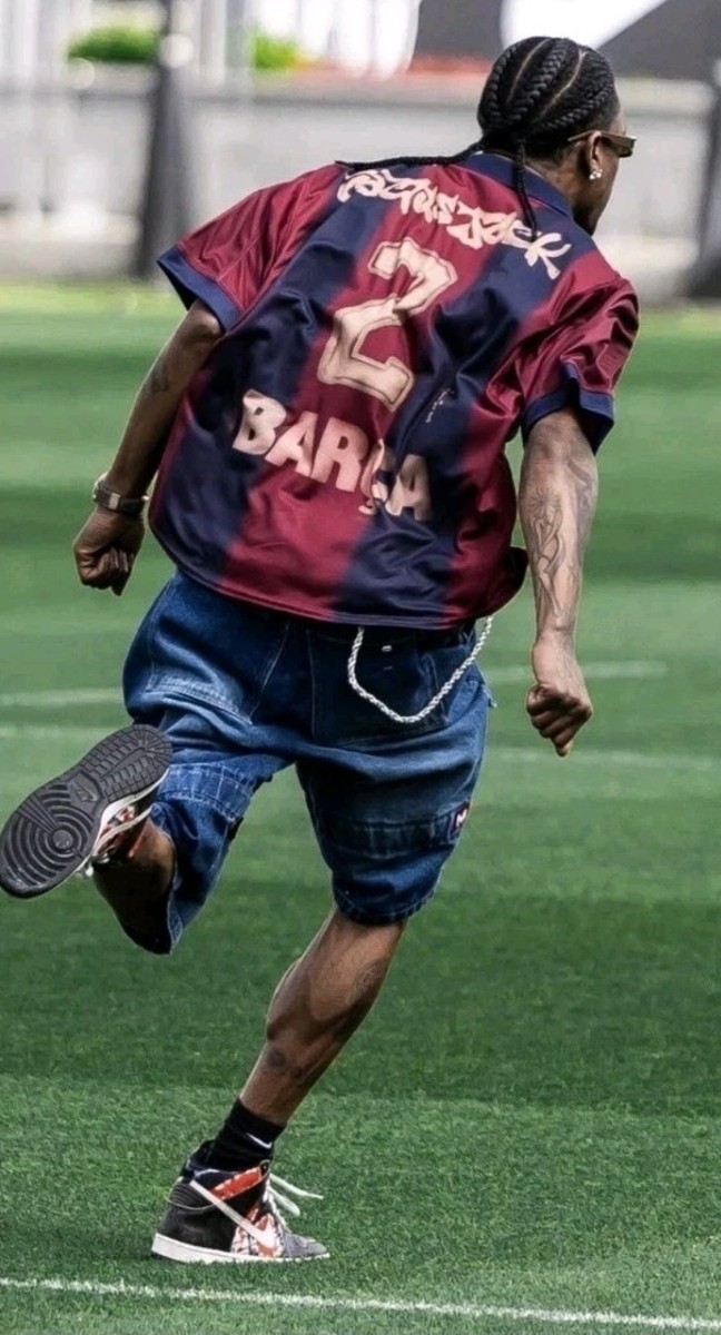 FC Barcelona x Travis Scott Limited Edition Retro Jersey and