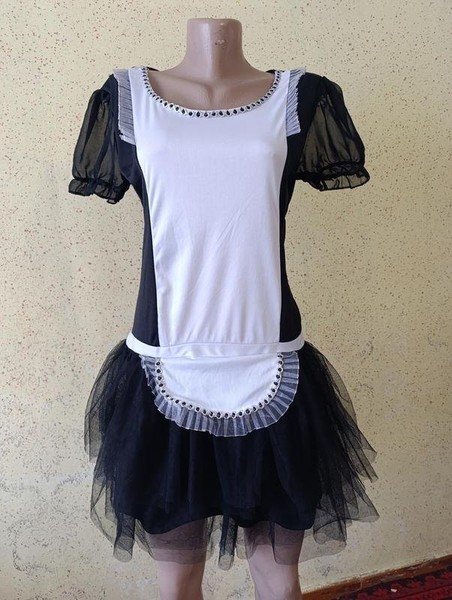 Women Dress Black Polyester 42 / XL / 50