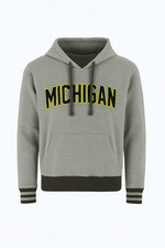 Colosseum Athletics Damen Michigan Vielfraße Pullover Kapuze, Grau, Klein