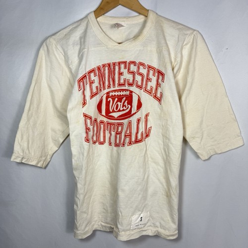 Vintage UT Tennessee Vols Cotton Jersey Tee T-Shirt Made In USA Single Stitch