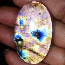 95.15 Ct Pietra Labradorite Naturale Ovale Cabochon 30x49x6 mm 1 pz