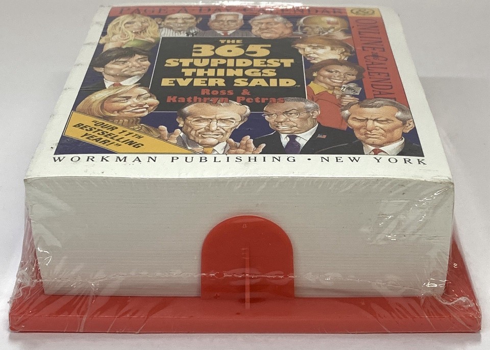 365 Stupidest Things Ever Said Page A Day Calendar 2025 365 Stupidest Things Ever Said Page A Day Calendar 2025