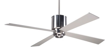 Modern Fan Co Lapa 50'' Damp Ceiling Fan | Bright Nickel (LAP-BN-50-NK-NL-001)