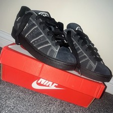 adidas Campus Men’s Low Top Lace Up Trainers Sneakers Black Grey UK 8