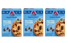 Atkins Soft and Chewy Chocolate Chip Protein Cookie, Keto Friendly, High Pro 3PK