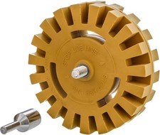 Rubber Eraser Wheel with Drill Adapter - 4 Knobby Sl Item Package Quantity: 1