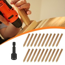 20 Pieces Hanger Bolts Easy Installation, Multipurpose, with Driver, Threaded