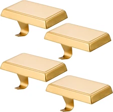 4 Pack Christmas Stocking Holders Ornament Hooks Mantel Weighted Stocking Hanger