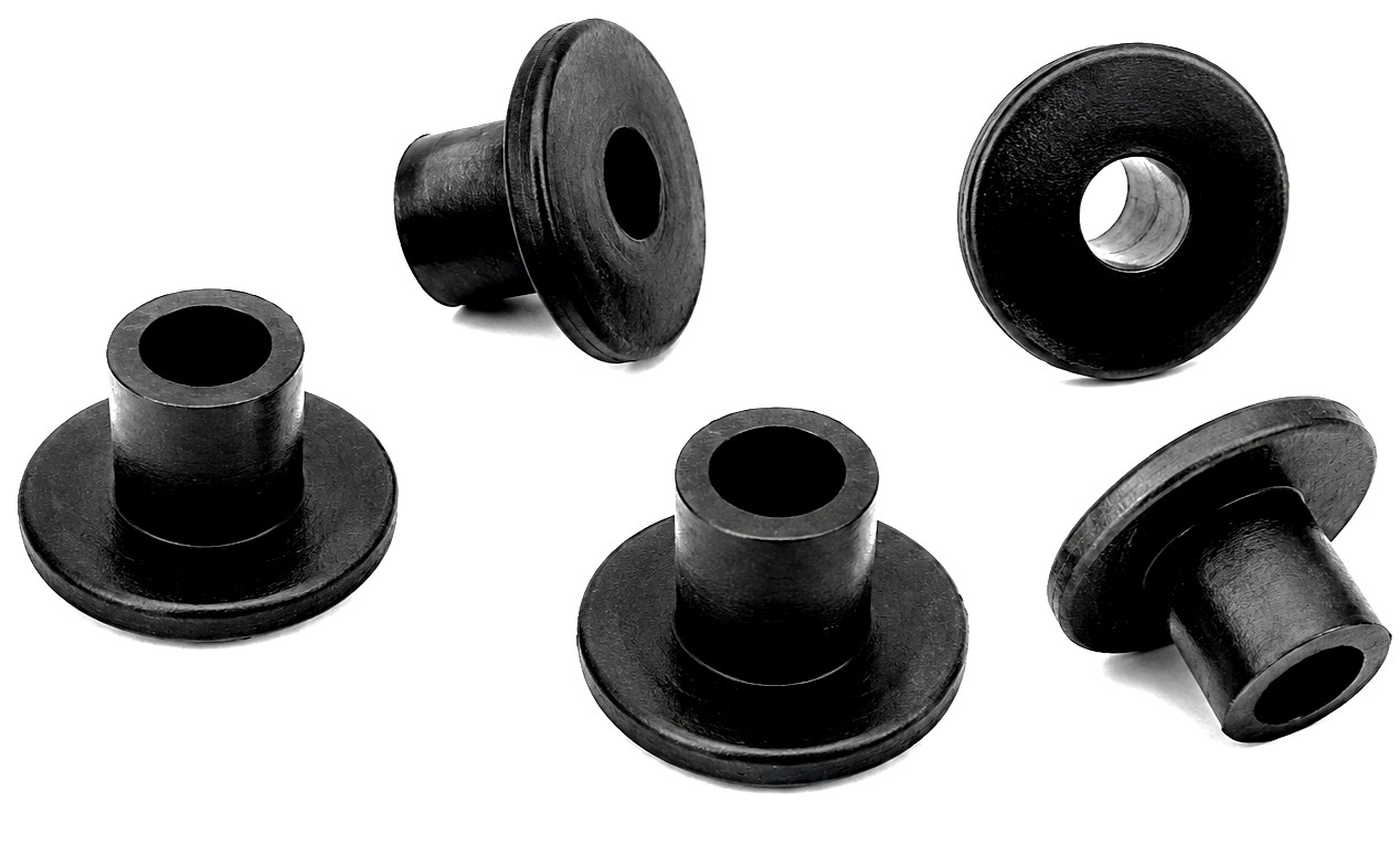 3/8" Hole Push-In Rubber Bushings 1/4" ID x 3/4" OD Powersports Wiring ATV UTV
