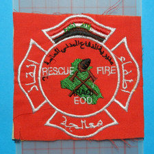 Feuerwehr Abzeichen Patch Fire Rescue EOD Irak