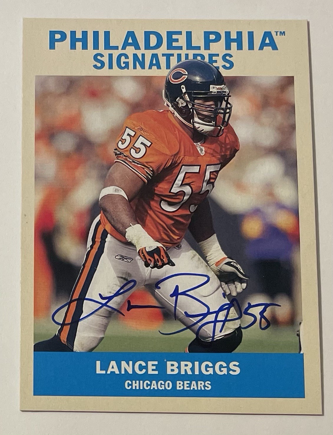 2009 Upper Deck Philadelphia Signatures Autograph #PS-LB Lance Briggs Auto