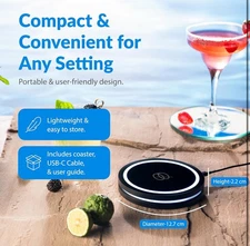 Barsys Smart Coaster 2.0: Learn How To Mix Perfect Drinks, Portable Cocktail Mix