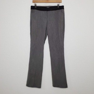 Express Womens Editor Dress Pants Size 6 Regular Black White Career Office