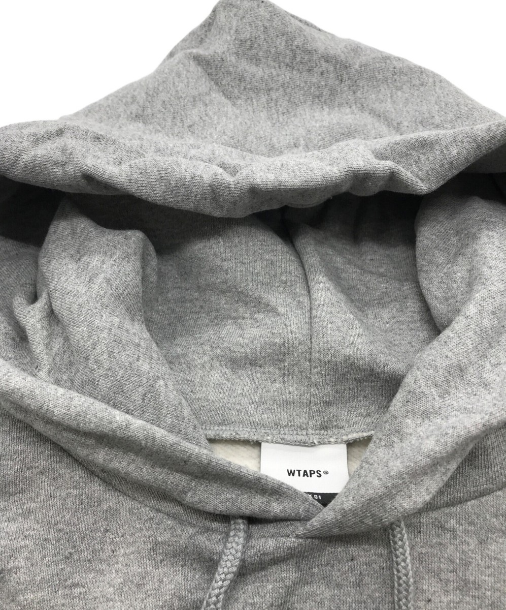 WTAPS WTAPS SIGN / HOODY / COTTON Size: 01 Gray Men 232ATDT-HPM01S  