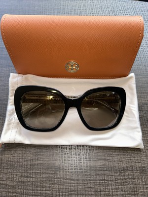 Tory Burch TY7127 Woman's 56mm Square Sunglasses in Black/Smoke Gradient 1740 