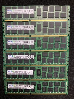 Lot of 6 Samsung 16GB 2Rx4 PC3L 10600R DDR3 1333 ECC RDIMM Server Memory