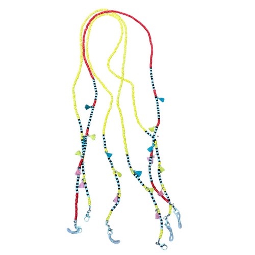 Seed Bead Glasses Chain Lanyard Colorful Tassels Sunglasses Cord Holder Women