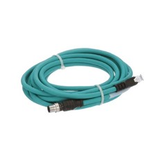 1 pc TURCK RSS RJ45S 841-5M Cordset, M12 Male to RJ45 Male, Teal, 8 cond., 5 me