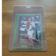 Topps 2025 Update Series Eric Yang US168 Green Rainbow Foil Rookie /99