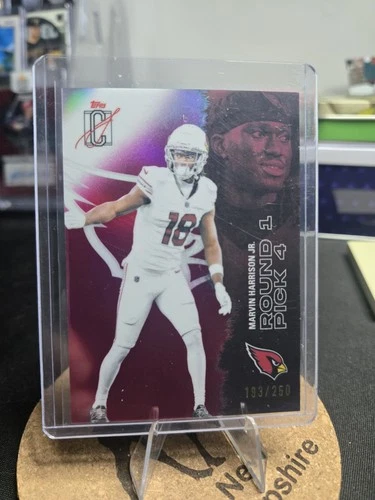 2025 Topps Signature Class Marvin Harrison Jr. Chrome Magenta Refractor #/250