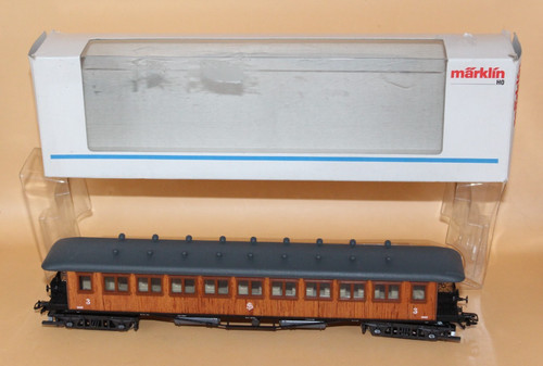 Märklin Spur H0 4270 Wagen Personenwagen Schweden SJ Holzbeplankung Licht OVP | Condition: Neu
