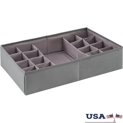 Adjustable Storage Box Foldable Organizer Clothing Underwear Socks Space Saver