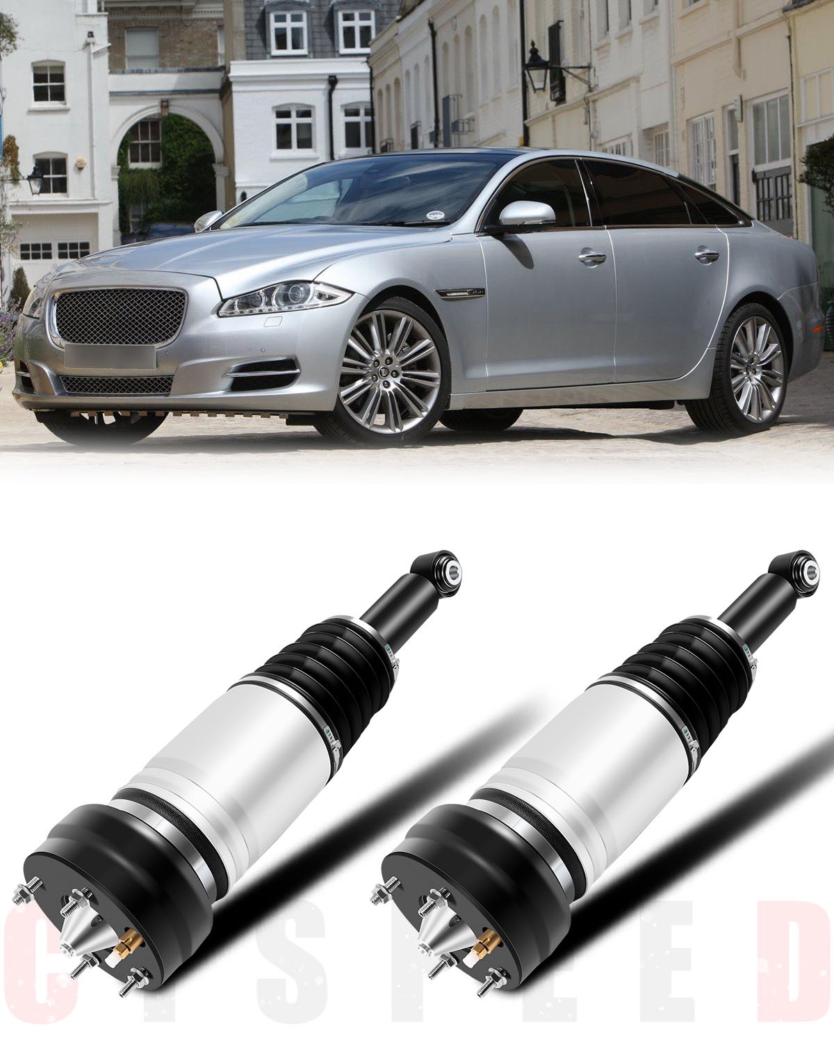Rear 2 Air Suspension Spring Strut Assembly For 04-09 Jaguar Vanden Plas XJ8 XJR